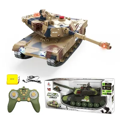 Радиоуправляемый танк MOKA M1A2K 2033 песочный камуфляж — поворот башни 360°, гусеничный ход, 2.4 GHz, свет и звук купить в Алматы