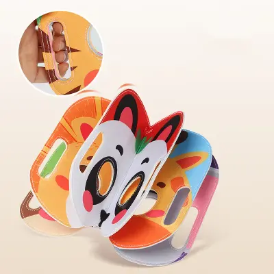 SOBEBEAR Мягкая книжка-маска SOBEBEAR YL1022-72 — 5 страниц с фруктами, моющаяся ткань для детей от 18 месяцев купить в Алматы