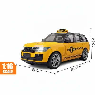 Радиоуправляемое такси TAXI CITY Range Rover T9012A — 1:16, реалистичный дизайн, свет, аккумулятор для детей от 3 лет вид сбоку
