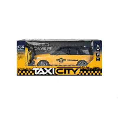 Радиоуправляемое такси TAXI CITY Range Rover T9012A — 1:16, реалистичный дизайн, свет, аккумулятор для детей от 3 лет купить в Алматы