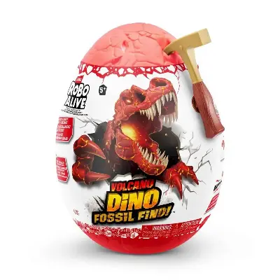Zuru Robo Alive Dino Fossil Find Series 2 — яйцо с секретом, раскопки динозавра, интерактивная игрушка-сюрприз купить в Алматы