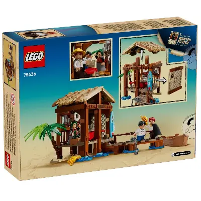 LEGO Конструктор LEGO ONE PIECE 75636 Хижина в Виндмилл Вилладж — Луффи, Шанкс и Макино, 299 деталей LEGO One Piece вид сбоку