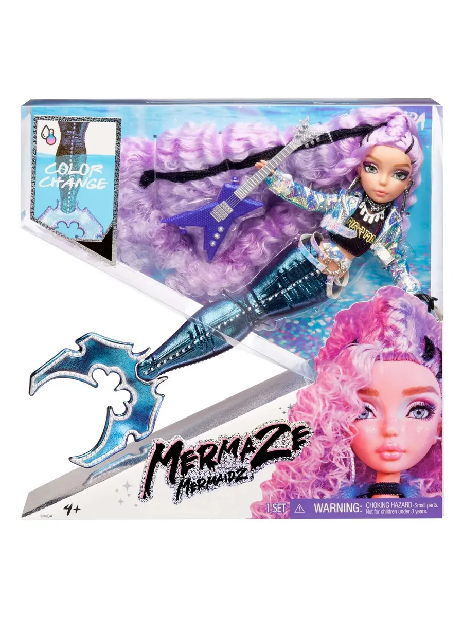Название: Кукла-русалка MERMAZE MERMAIDZ Ривьера с меняющим цвет хвостом, 28 см - фото 1