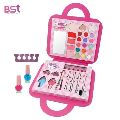 BST Набор детской косметики BST LK28587 в чемоданчике — гипоаллергенная косметика для девочек от 3 лет вид сбоку