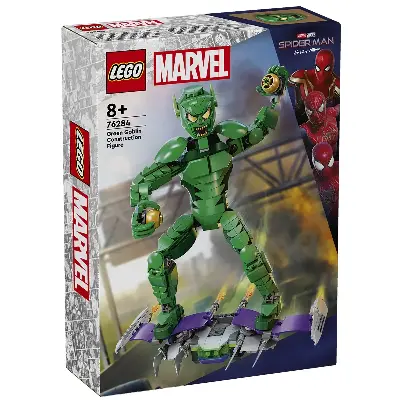 LEGO Конструктор LEGO Marvel 76284 Зелёный Гоблин на планере с бомбами — гибкая фигурка злодея купить в Алматы