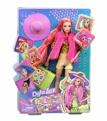 Кукла шарнирная DEFA Lucy 8517 — 29,5 см, чемодан и аксессуары, стильный наряд, от 3 лет купить в Казахстане