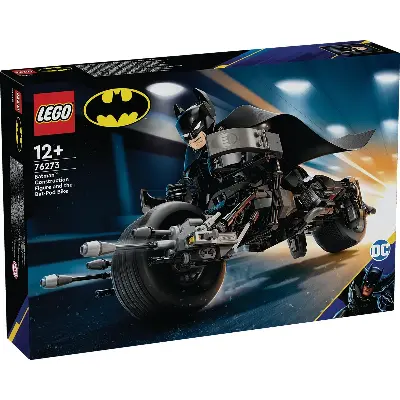 LEGO Конструктор LEGO DC 76273 Бэтмен Тёмный рыцарь на мотоцикле Bat-Pod — подвижная фигурка 26 см купить в Алматы
