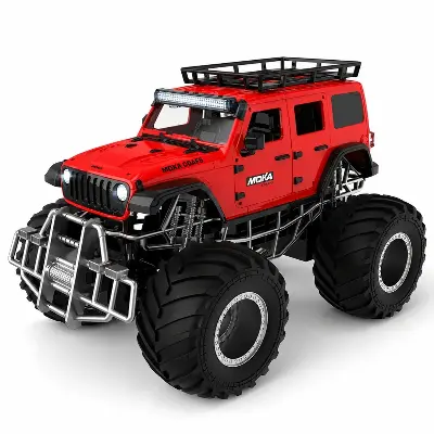 MokaToys Радиоуправляемый монстр-трак Moka 2260R — масштаб 1:16, красный кузов, управление 2,4 ГГц, аккумулятор, световые эффекты купить в Алматы