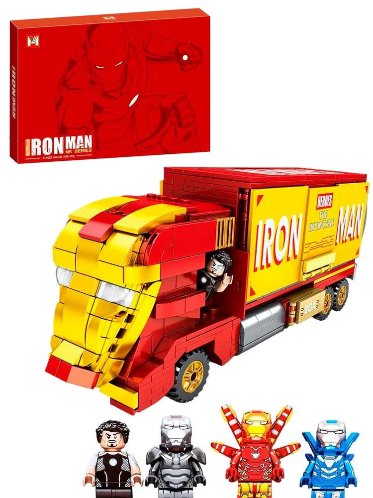 Конструктор MG330 Супергерои Фура Железного Человека 845 деталей