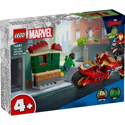 LEGO Конструктор LEGO Marvel 76287 Железный человек на мотоцикле против Халка с разрушаемым домом купить в Алматы