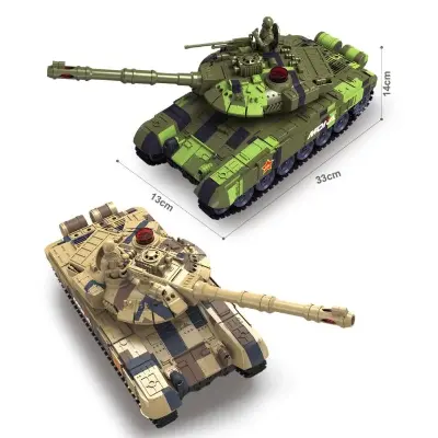 Радиоуправляемые танки MOKA BATTLE TANK 2085 — набор 2 шт., поворот 360°, инфракрасная стрельба, свет и звук купить в Казахстане