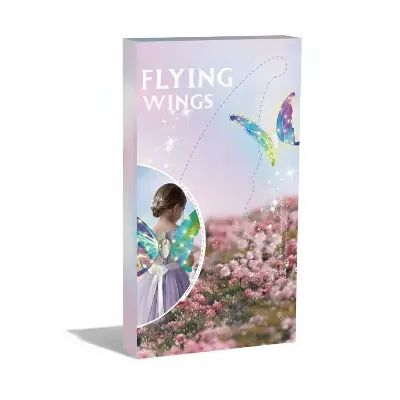 Крылья феи музыкальные Flying Wings 606-21 — светящиеся, для карнавала и утренников, от 3 лет вид сбоку