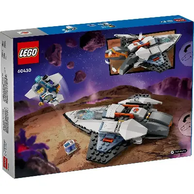 LEGO Конструктор LEGO City 60430 Межзвёздный космический корабль с раскладными двигателями и дроном-ботом LEGO CITY вид сбоку