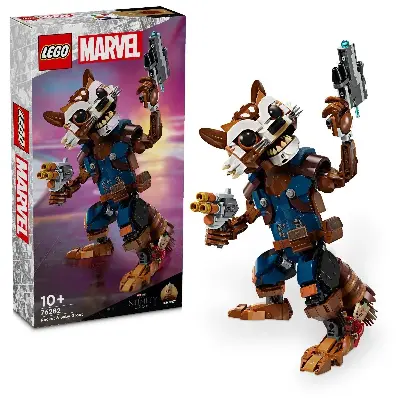 LEGO Конструктор LEGO Marvel 76282 Ракета с бластером и Малыш Грут — коллекционная фигурка 22 см купить в Алматы