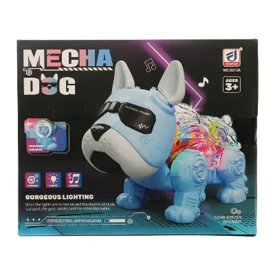 Робот-собака Essa Toys 8213A — 20 × 10 × 16 см, розовый, движения и звуки, танцует, 3–6 лет купить в Алматы