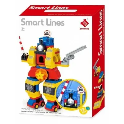 Smoneo Конструктор Smoneo Playing Train 77008 Поезд-трансформер — 92 деталей, аналог Duplo, 3–6 лет вид сбоку