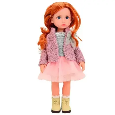 Little Milly Кукла Little Milly 92017-B шатенка в сиреневом жакете — 37,5 см, прошитые волосы, от 3 лет вид сбоку
