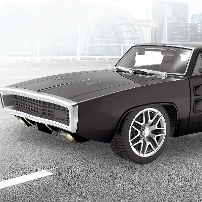 MokaToys Радиоуправляемая машина MOKA Dodge Charger 2119 — открывающиеся двери, свет, 34×13×9,5 см, пульт 27 МГц вид сбоку