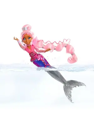 Mermaze Кукла русалка Mermaze Mermaidz Harmonique 580805 — хвост меняет цвет, стеклянные глаза, от 3 лет вид сбоку