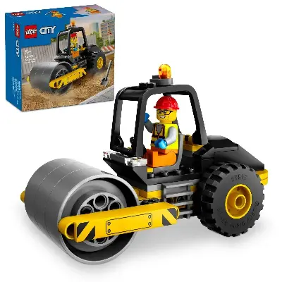 LEGO Конструктор LEGO City 60401 Строительный паровой каток с водителем купить в Алматы